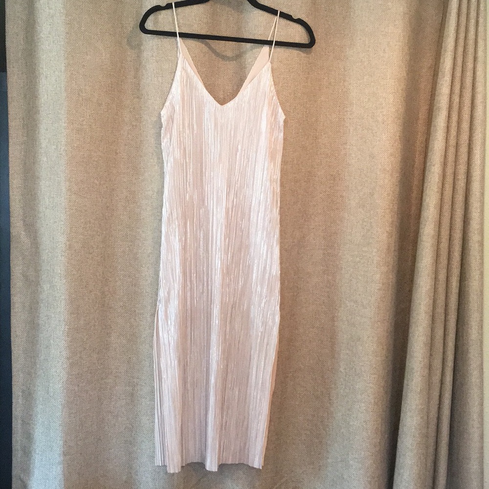 Zara Metallic Midi Dress